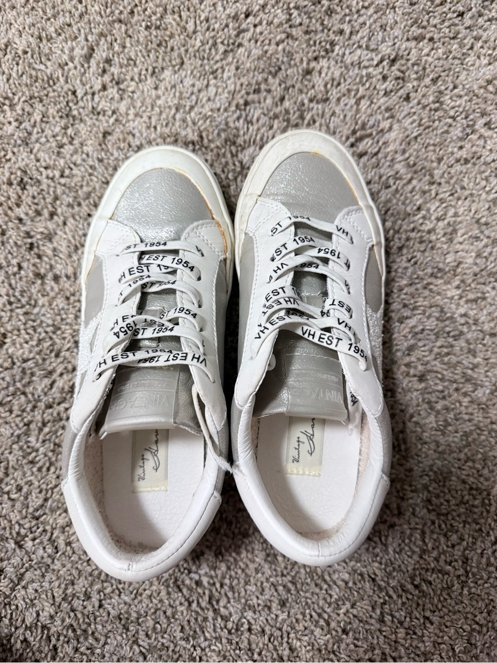 Vintage Havana White and Silver Women's Sneakers